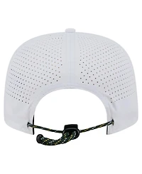 New Era Men's White Athletics Perforated Golfer Snapback Hat
