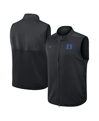 Nike Men's Black Duke Blue Devils Primetime Victory Performance Full Zip Vest