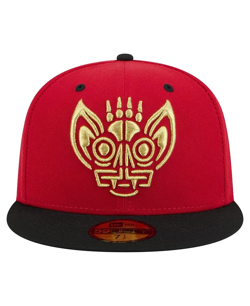 New Era Men's Red Louisville Bats Copa de la Diversion 59FIFTY Fitted Hat