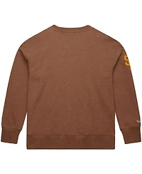 Mitchell & Ness Men's Tony Gwynn Brown San Diego Padres Legends Collection Vintage Logo Name Number Fleece Pullover Sweatshirt