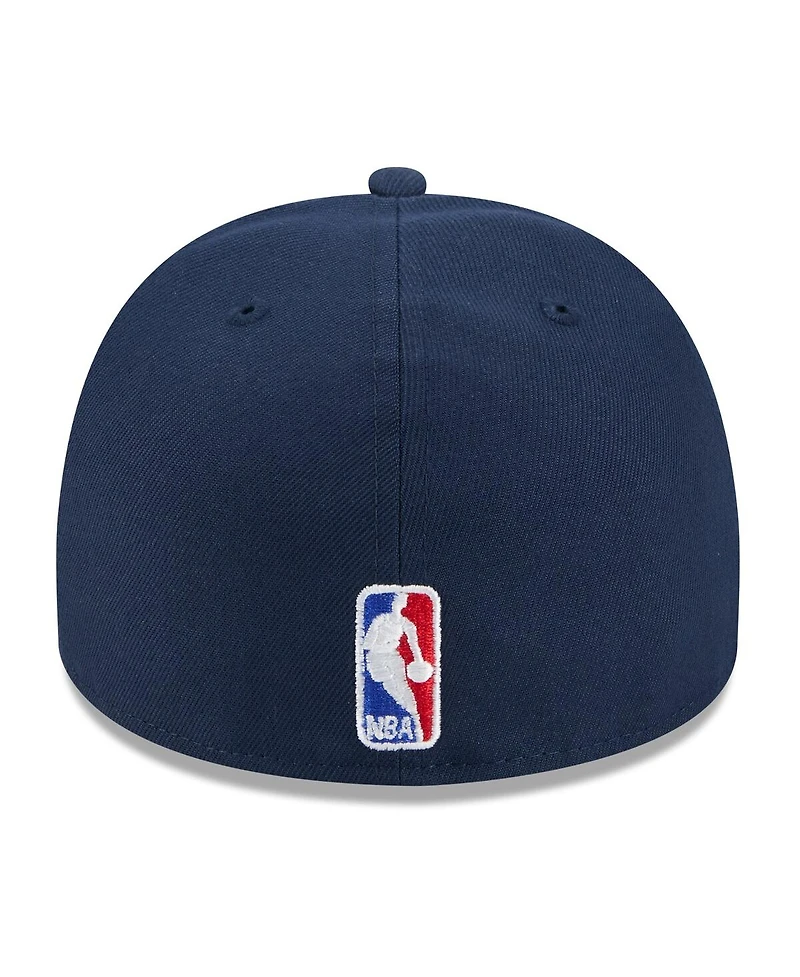 New Era Men's Navy Denver Nuggets 2025 Nba Draft A-Frame 59FIFTY Fitted Hat