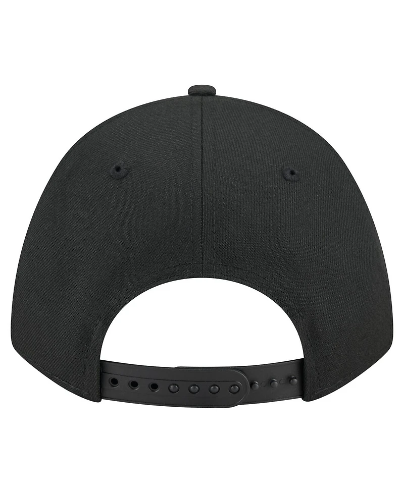 New Era Men's Black New Orleans Saints Team Collection 9FORTY M-crown A-Frame Adjustable Hat