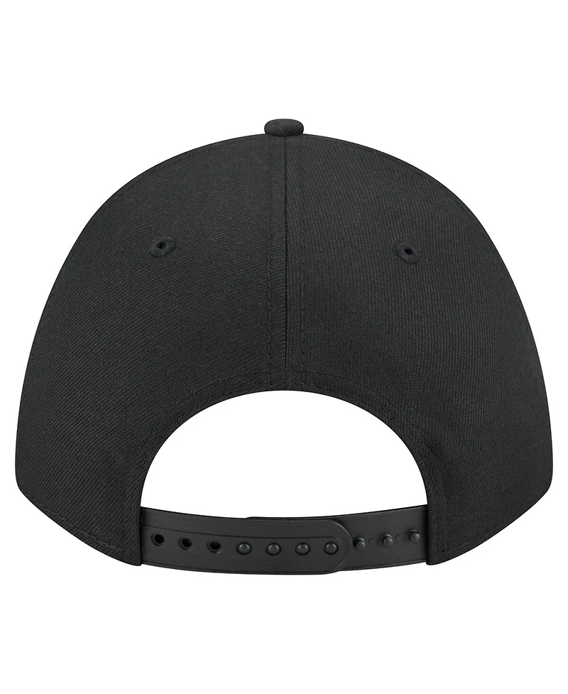 New Era Men's Black Kansas City Chiefs Team Collection 9FORTY M-crown A-Frame Adjustable Hat