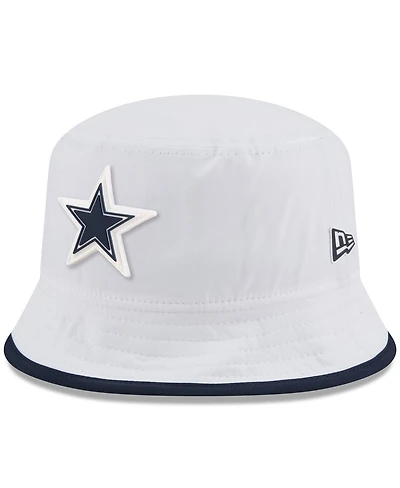 New Era Men's White Dallas Cowboys 2025 Nfl Training Camp Stretch Bucket Hat