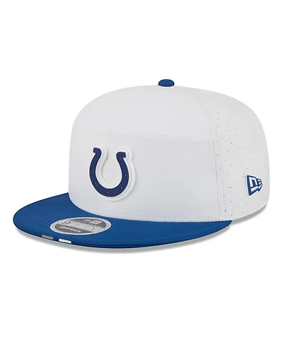 New Era Men's White/Royal Indianapolis Colts 2025 Nfl Training Camp Split Panel 9FIFTY Snapback Hat