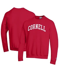Champion Men's Red Cornell Big Basic Arch Fleece Pullover Sweatshirt