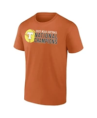 Fanatics Men's Texas Orange Longhorns 2025 Ncaa Softball Women's College World Series Champions Schedule T-Shirt
