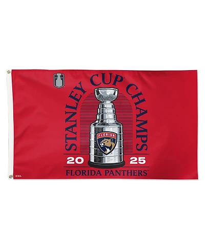 Wincraft Florida Panthers 2025 Stanley Cup Champions Locker Room 3' x 5' On-Ice Single-Sided Deluxe Flag