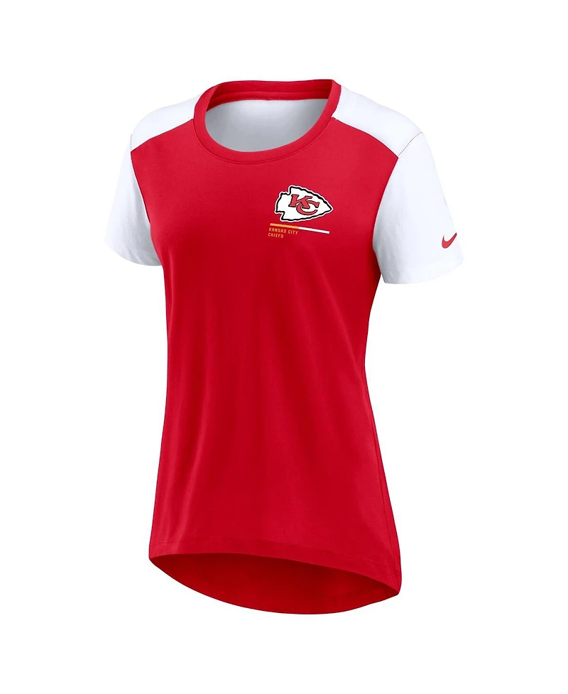 Nike Women's Red Kansas City Chiefs Preferred Yoga Inspired Fashion Top