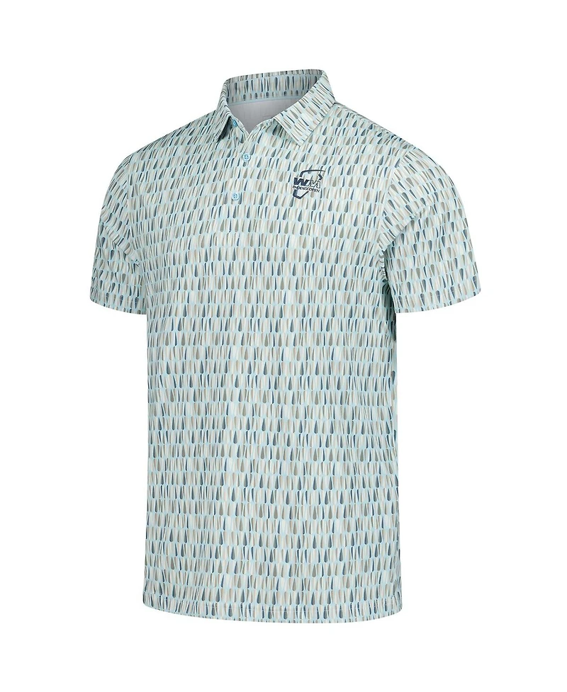 Ahead Men's Light Blue Wm Phoenix Open Taos Polo Shirt