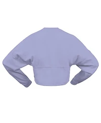 Spirit Jersey Women's Violet Golden State Valkyries Jumbo Print Oversized Cropped Long-Sleeve T-Shirt
