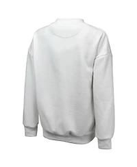 Majestic Women's White Indiana Pacers Classic Tri-Blend Pullover Sweatshirt