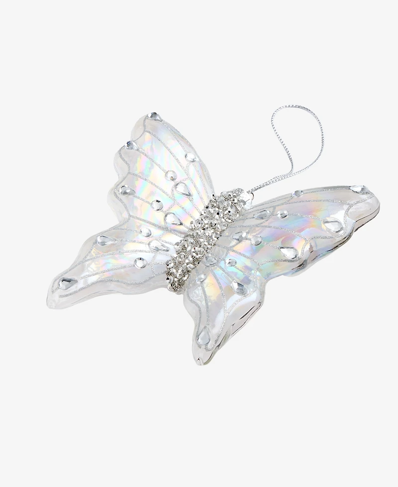 Holiday Lane Enchanted Forest Glass Butterfly Embellished Ornament, Macy's Exclusive
