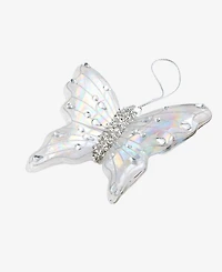 Holiday Lane Enchanted Forest Glass Butterfly Embellished Ornament, Macy's Exclusive