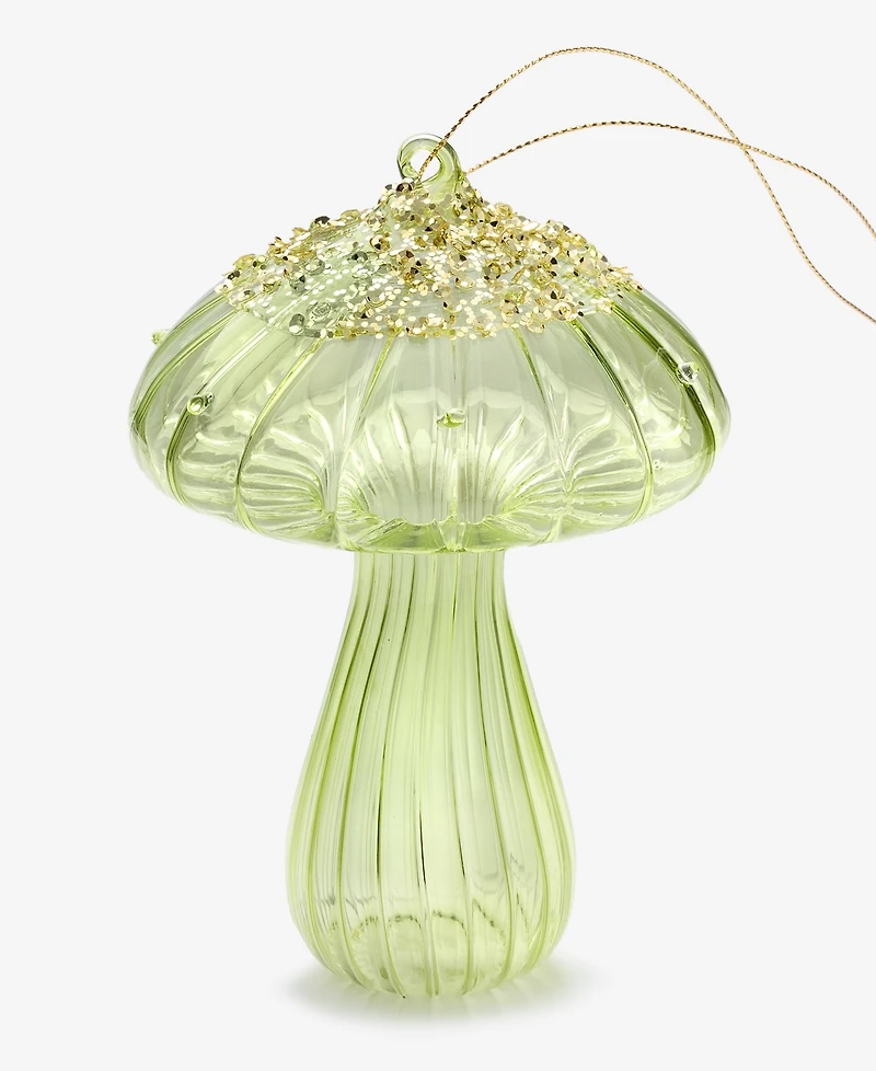 Holiday Lane Enchanted Forest Glass Mushroom Ornament, Macy's Exclusive