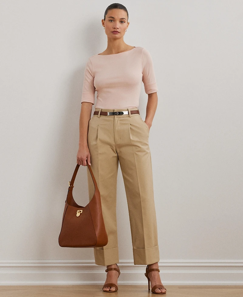 Lauren Ralph Stretch Boatneck Top