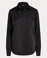 Lauren Ralph Women's Satin Charmeuse Shirt