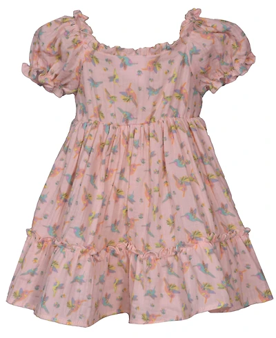 Bonnie Baby Girls Hummingbird Smocked Dress