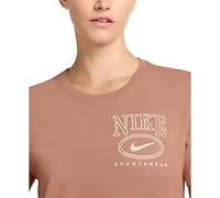 Nike Sportswear Women's Cotton Short-Sleeve Graphic T-Shirt