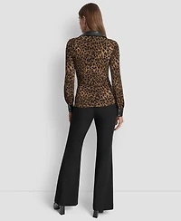 Dkny Women's Knot-Front Long-Sleeve Blouse