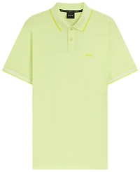 Boss by Hugo Men's Branding Stretch-Cotton Slim-Fit Polo Shirt