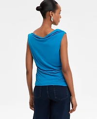 I.n.c. International Concepts Women's Cowl-Neck Sleeveless Top, Macy's Exclusive