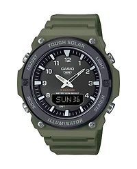 Casio Men's Analog Green Resin Watch, 52.5mm