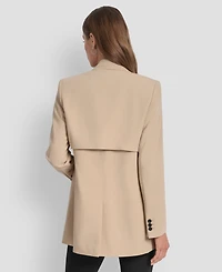 Dkny Women's Double-Breasted Peak-Lapel Trench Jacket