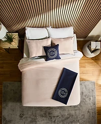 Lacoste Tiebreak Cotton 3-Pc. Duvet Cover Set, Full/Queen