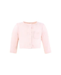 Hudson Baby Girls Comfortable Cotton Dress and Matching Cardigan Set