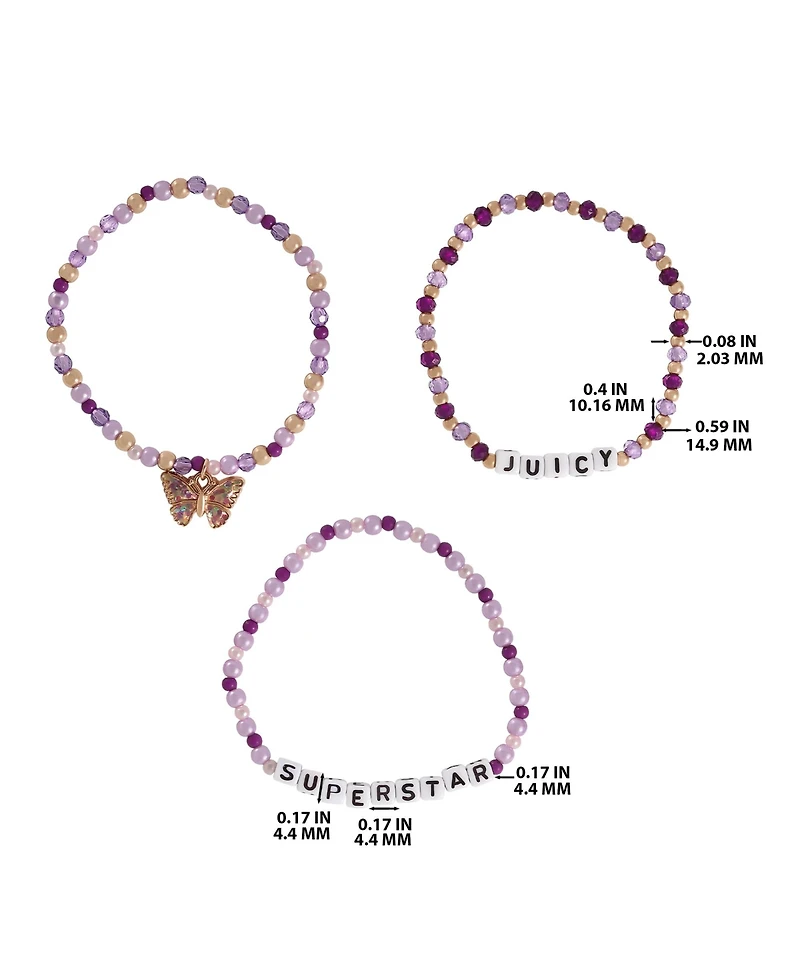 Juicy Couture Kids Choose Juicy Superstar 3 Piece Beaded Jewelry