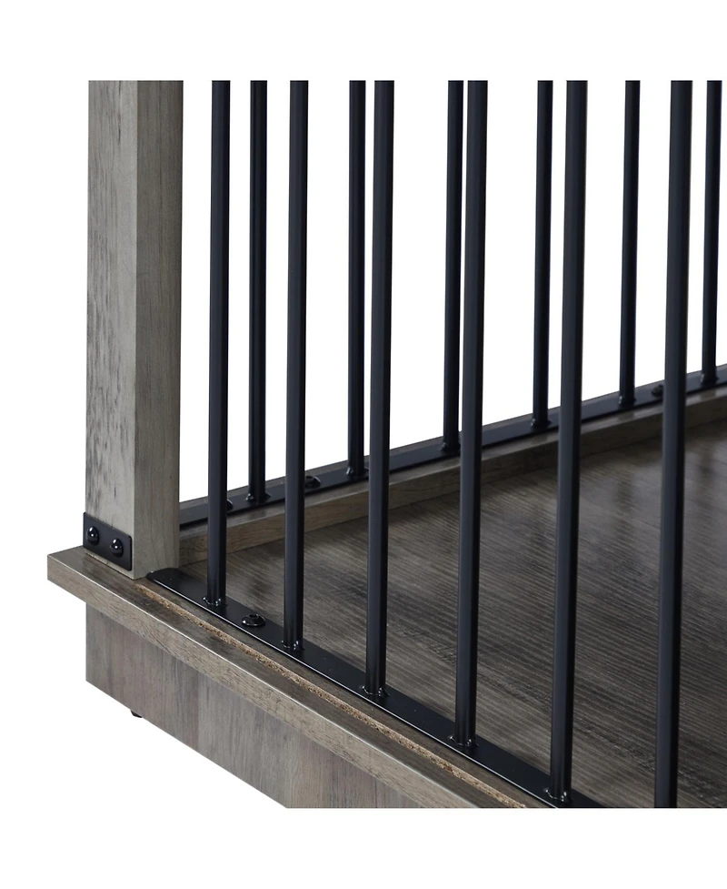 Streamdale Furniture Dog Crate Furniture with Storage & Divider