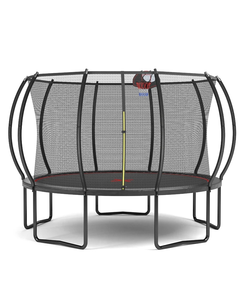 Streamdale Furniture 12FT trampoline Pumpkin- Black Red