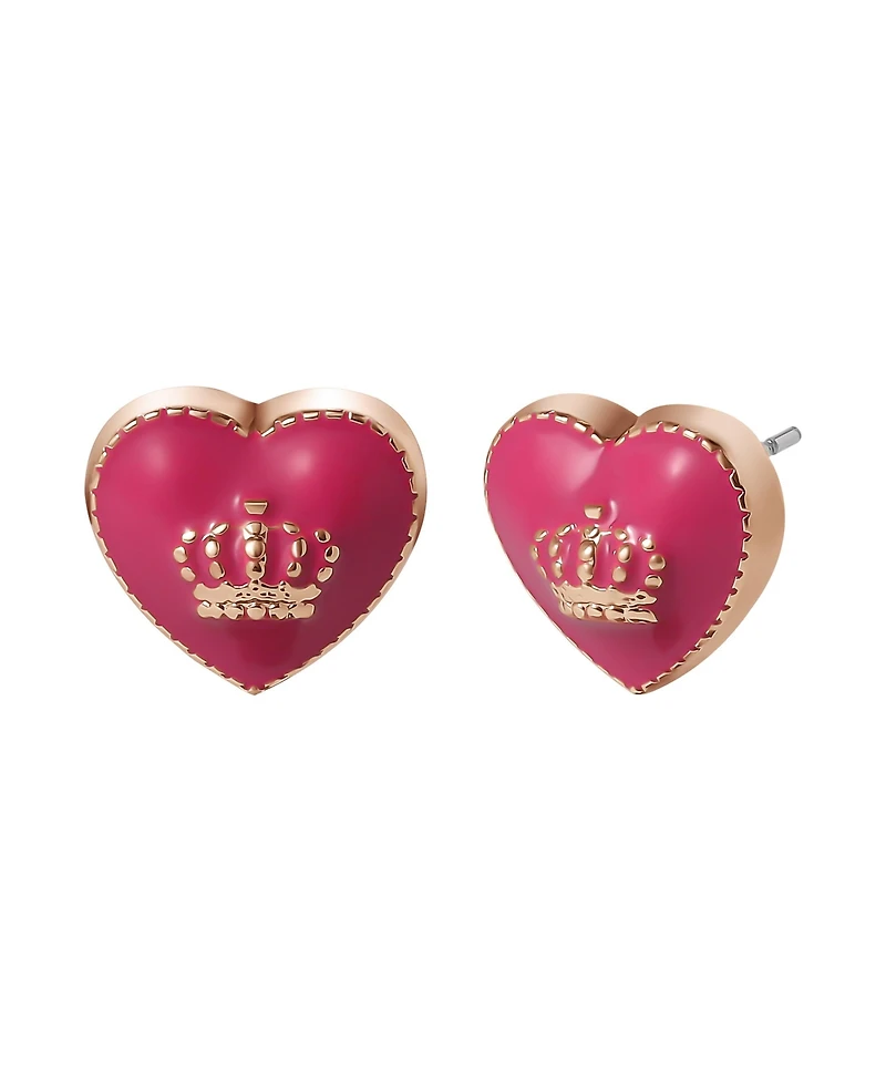 Juicy Couture 15? + 2? Crown Logo Heart Pendant Necklace ? Adjustable