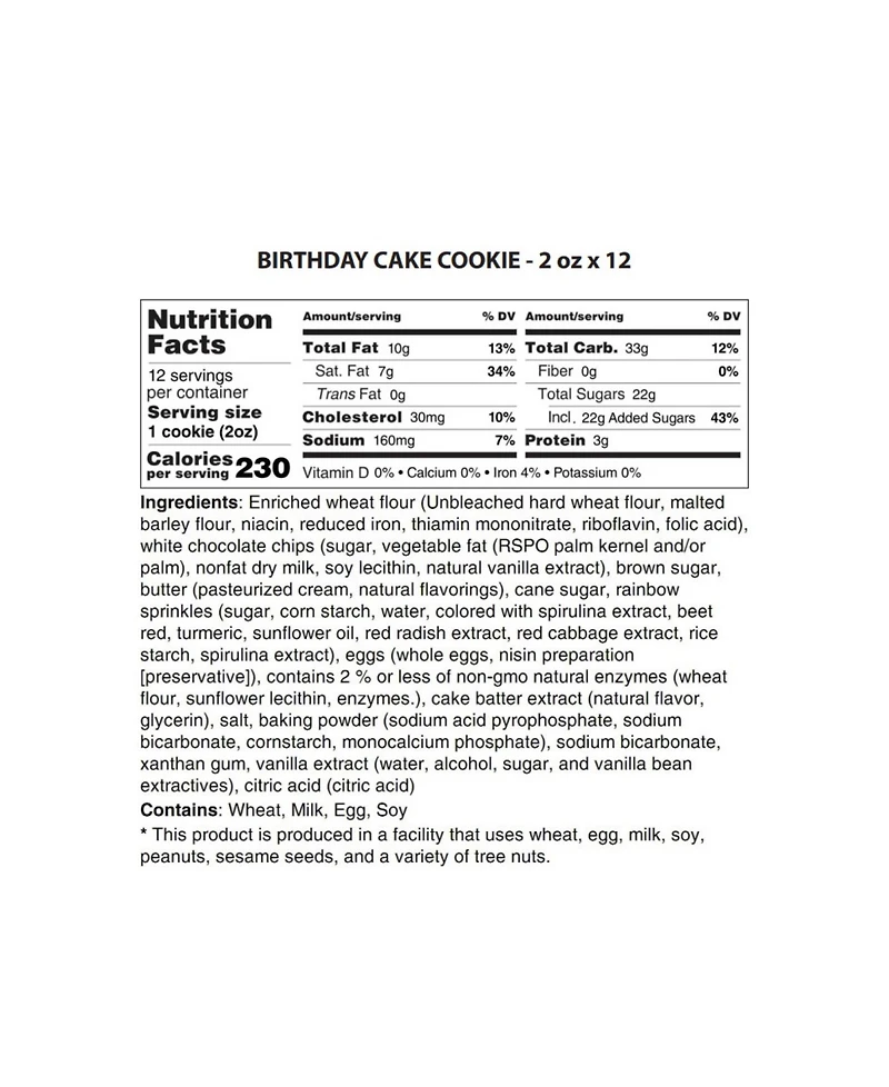 The Cravory Birthday Cake Cookies Gift Box