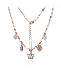 Jessica Simpson Kids Heart Charm Necklace and Earrings Set