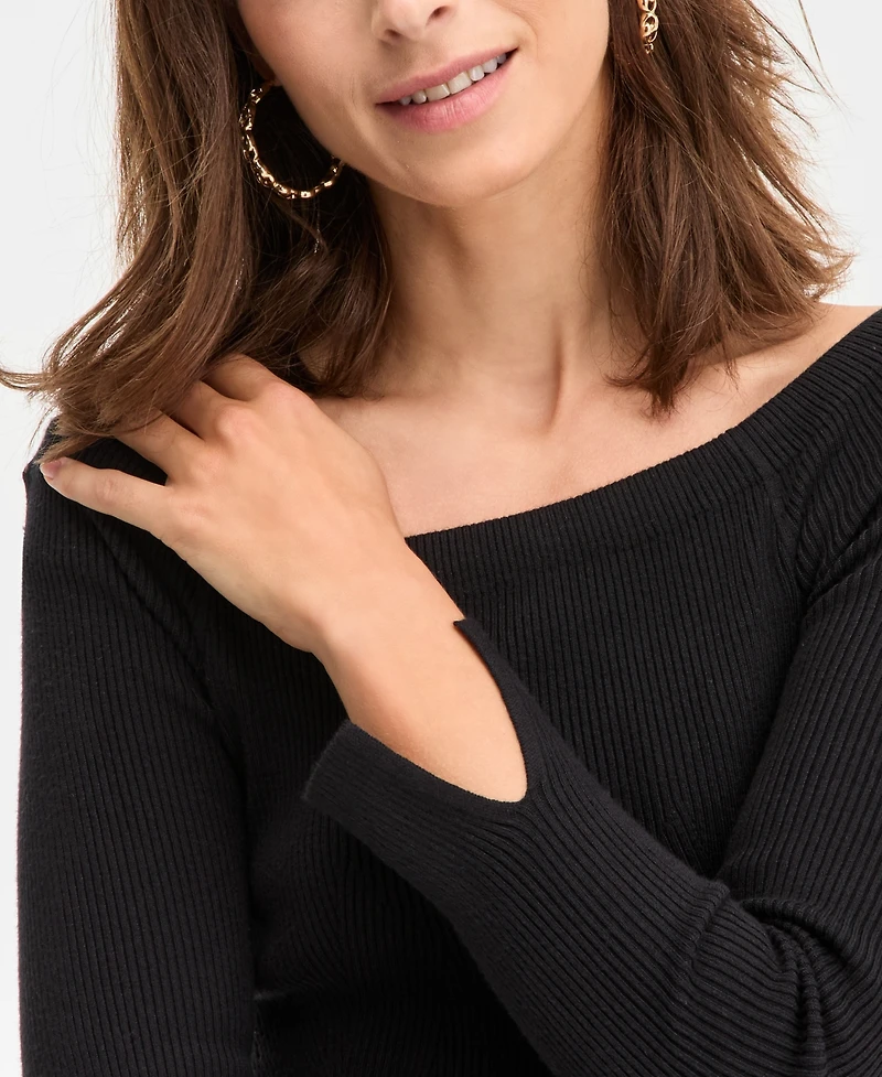 I.n.c. International Concepts Women's Wide-Neck Sweater, Macy's Exclusive