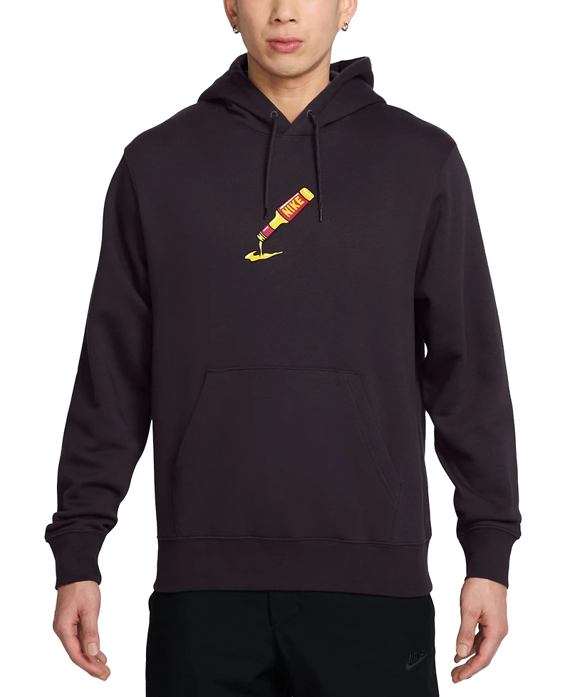 Nike Men's Sportswear Club Fleece Pullover Graphic Hoodie