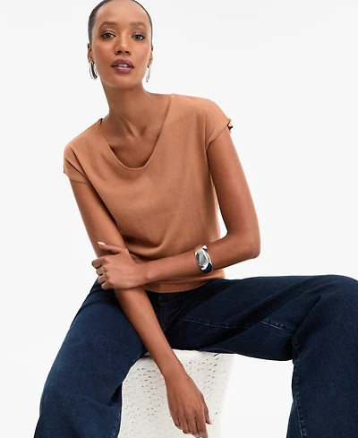 I.n.c. International Concepts Women's Cap-Sleeve Sweater, Macy's Exclusive