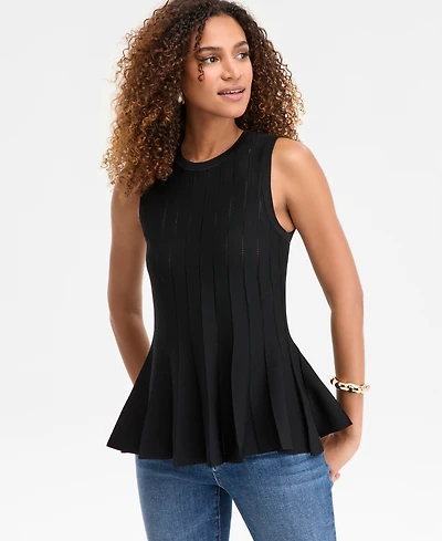 I.n.c. International Concepts Women's Godet-Pleat Sleeveless Sweater, Macy's Exclusive