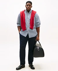 Tommy Hilfiger Men's Big & Tall Classic-Fit Twain Stretch Check Shirt