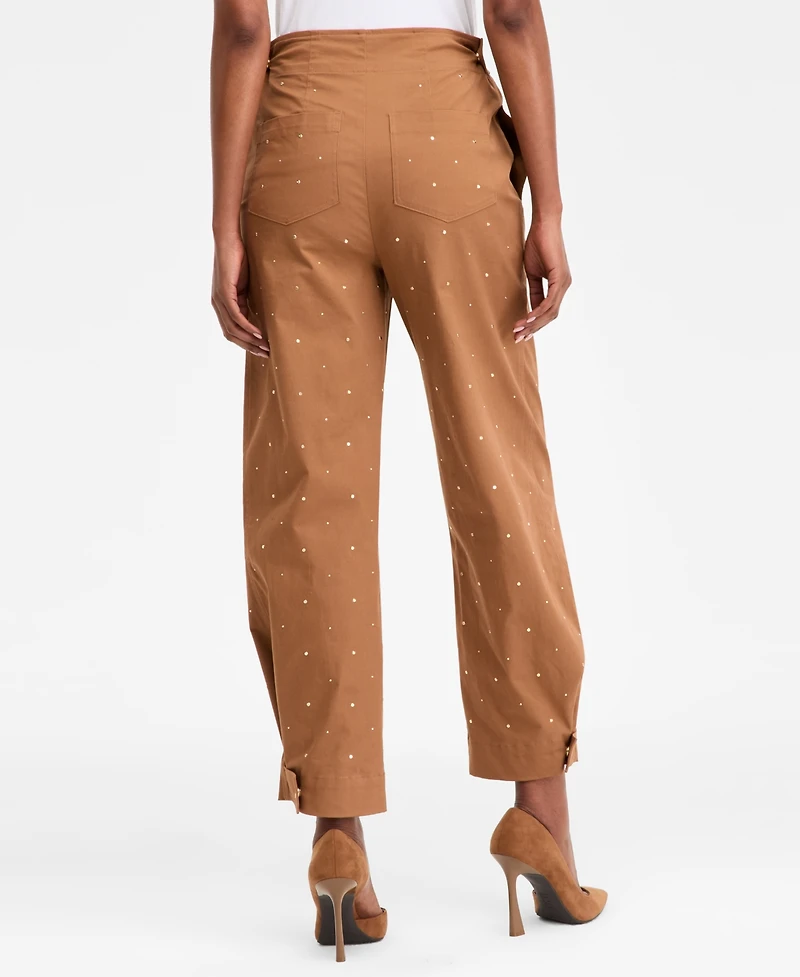 I.n.c. International Concepts Women's Studded Tapered Pants, Macy's Exclusive