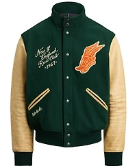 Polo Ralph Lauren Men's Wool-Blend Twill Letter Jacket