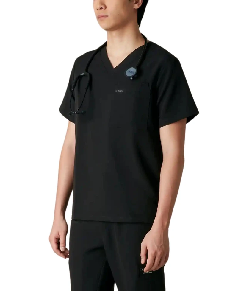 Members Only Men's Brighton 3-Pocket Scrub Top for Men
