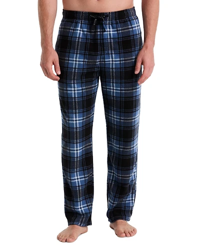Perry Ellis Portfolio Men's Buffalo Plaid Fleece Pajama Pants