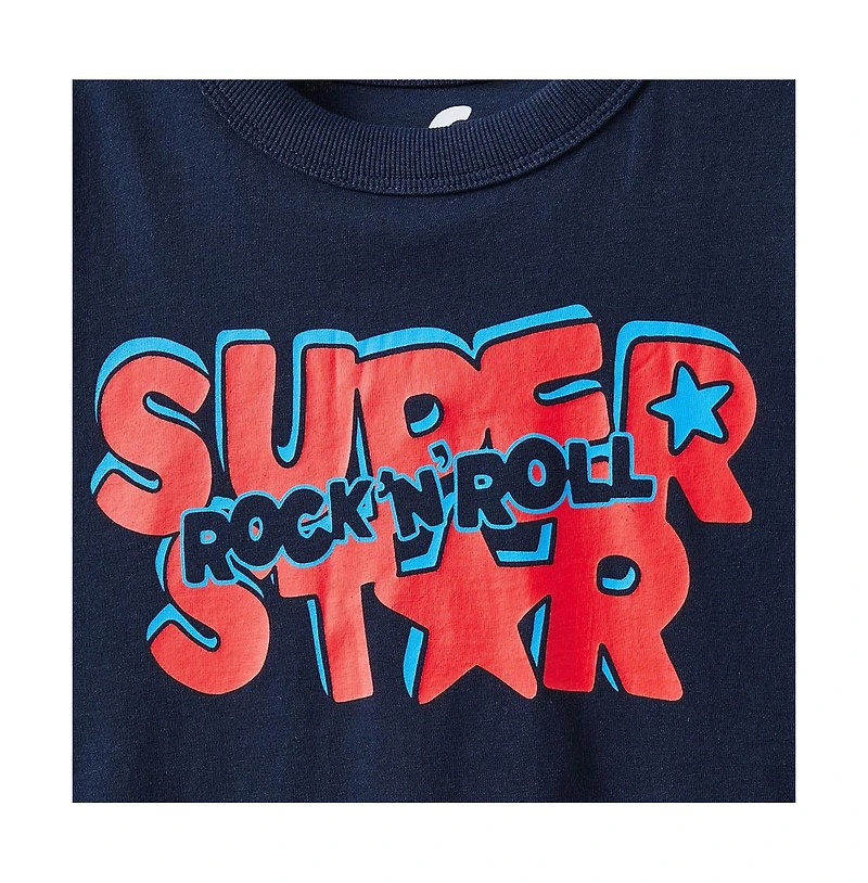 Cotton On Little Girls Poppy Oversize Graphic Print Tee