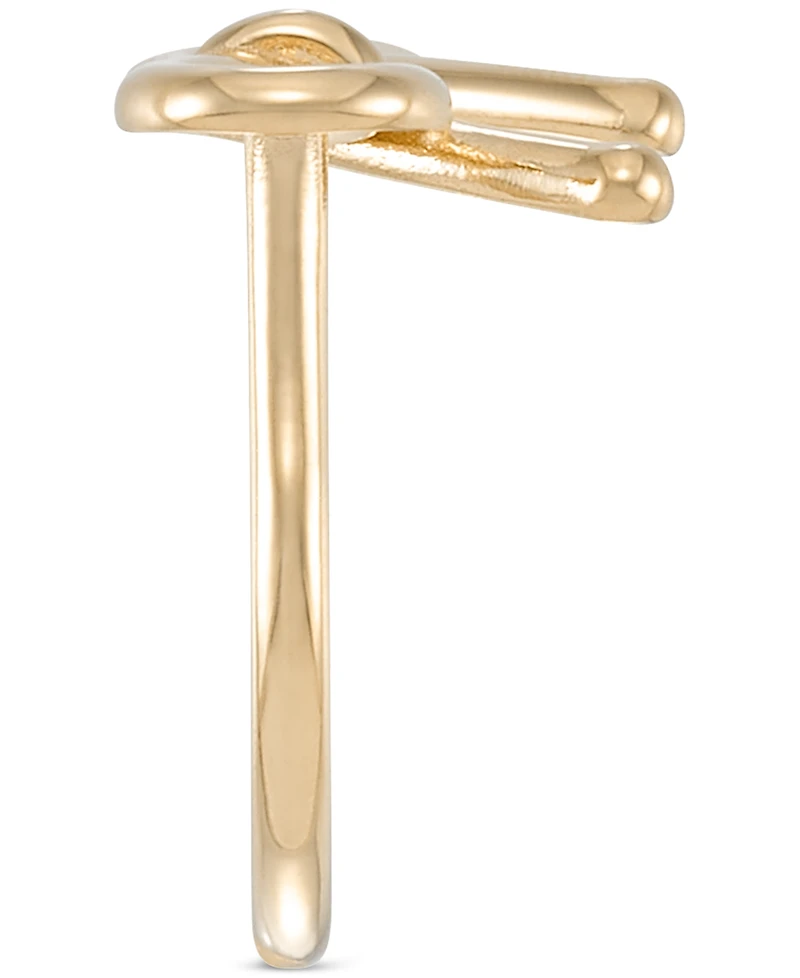 Polished Ribbon Bow Openwork Ring in 10k Gold
