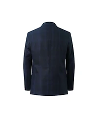 Elie Balleh Toddler Black Slim Fit Checkered Sports Coat Blazer