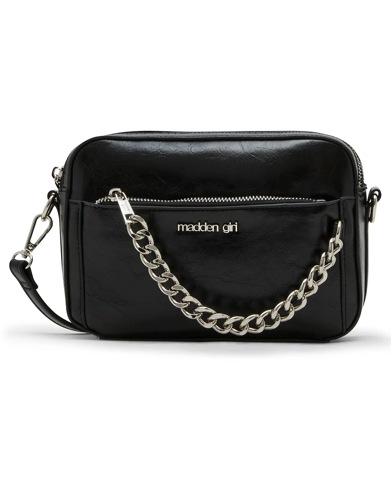 Madden Girl Tarac Crinkle Camera Crossbody Bag
