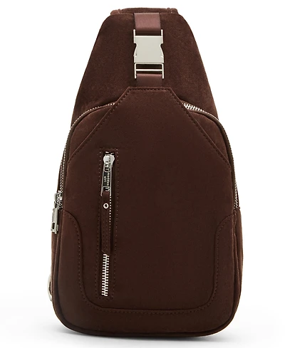 Madden Girl Brooke Suede Zipper Belt Bag